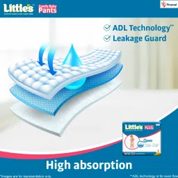 little's Comfy Baby Pants Diapers with Wetness Indicator and 12 hours Absorption |XXL - XXL image 3