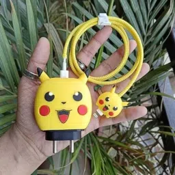 henx pikachu cartoon charger cover for samsung 25W charger Cable Protector-image-96