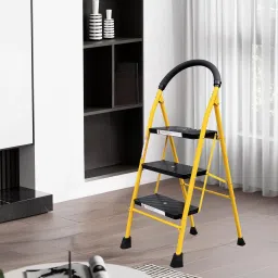 3 Step Foldable Steel Ladder for Home | Ladder with Anti-Slip Shoes Steel Ladder-24