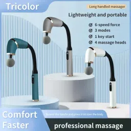 General Massage Gun with Extended Handle Revolutionary U-Shaped Back Massager-image-14