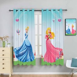 newturn 155 cm (5 ft) Polyester Room Darkening Window Curtain (Pack Of 2)-picture-25