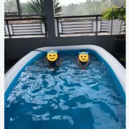 Family Pool 2.62x1.75x0.56 m With Free Pump Inflatable Swimming Pool-92