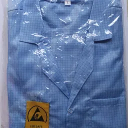Sky- ESD Safe Anti Static Unisex Apron - Blue L Size(1-PC) Safety Jacket-picture-19