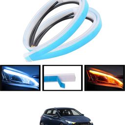 Waterproof New Design Universal Audi Strip Yellow & White Light For Car-146 Car Fancy Lights-image-59