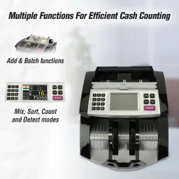 TVSE Electronics CC 453 Star+ Cash Counting Machine Auto Start UV, MG, IR & 3D Color Sensor Note Counting Machine image 3