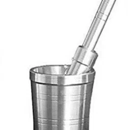 Khalbatta Okhli Masher Mortar & Pestle Set, Silver Kitchen Tool Set-image-86