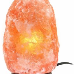 Himalayan Salt Lamp Himalayan Rock Salt Crystal Lamp 1-2 Kg Natural Shape with Wooden Base and Cable and Bulb Table Lamp-4