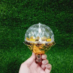arbitrary hub Disco Lightening Rotating Bulb 360 Degree LED RGB Golden Bulb Colorful Auto Rotating Projector LED Single Disco Ball image 3