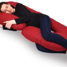 ultra soft c shaped pillow Microfibre Solid Pregnancy Pillow Pack of 1-image-26