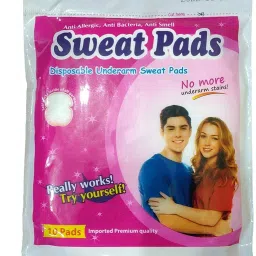 Disposable Underarm Sweat Pads - Pack of 10 Pads Sweat Pads-picture-5