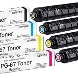 canoff NPG-67 Toner Set for Image runner Advance C3320/C3325/C3330/C3520/C3530 Printers Black + Tri Color Combo Pack Ink Toner-image-79