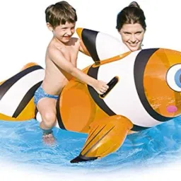 Ride On fish (IND*11) Swimming Pool Multicolor Inflatable Pool Accessory-13