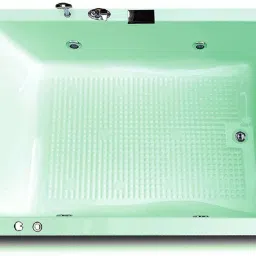 Phoenix 6 Feet Acrylic Massage with Jacuzzi Massage, Back Massager and Filler System - Green Free-standing Bathtub-image-78
