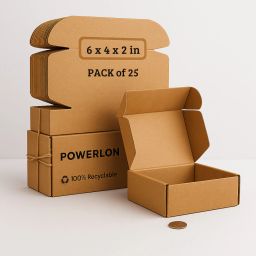 Corrugated Cardboard Flap Box 6x4x2 inch | Packaging Box for Shipping,Gifts,Cosmetics|Small Cardboard Packaging Box-image-58