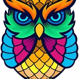 Colorful Owl Evil Eye Wall Hanging-image-53