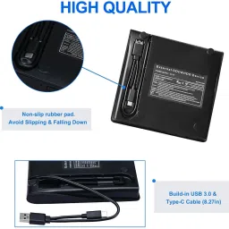 OG X NEXSA External DVD Drive, USB 3.0 Type C CD DVD Burner Player Reader Writer External DVD Writer image 2