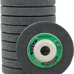 GOLD Stone Polishing 4”, 100 mm, Max Speed 15200 RPM Wet & Dry Set Polish Pads for Marble, Granite & Stone Polish (Pack of 10) Metal Polisher-image-28