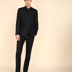 Men 2 PC Suit Self Design Suit-picture-24
