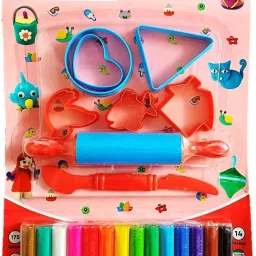 doms Multicolour Modelling Clay with Various Moulds (pack of 2) image 2