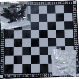 Classic Game CHESS with Ludo 2 In 1 (Multicolour) FOR ALL AGES 8 cm Chess Board-image-27