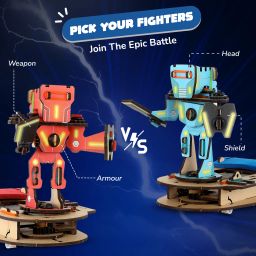 smartivity STEAM Warriors: Clash of Cyborgs ,STEM DIY Fun Toy, Educational & Construction based Activity Game Kit for Kids 6 to 14, Best Gift for Boys & Girls, Learn Science Engineering Project, Made in India, By IIT Delhi Alumni image 4