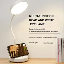 refulgix Desk Lamp Touch Sensor On/Off Study Lamp USB Rechargeable Study Lamp image 2