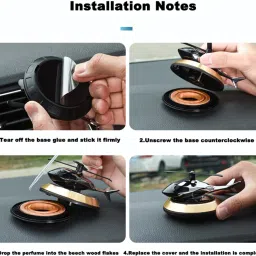 glowmyst ® Solar Car Rotating Helicopter Design Energy Aromatherapy Car Freshener Diffuser image 3