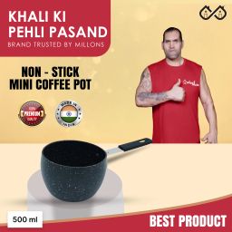 Mini Coffee Pot Non-Stick Pot 10 cm diameter 0.5 L capacity with Lid-image-65