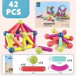 Magnetic Building Blocks Sticks 42 Pieces-37