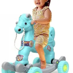 2 in 1 baby horse rider for kids Rideon & Rocker (white) Rideons & Wagons Non Battery Operated Ride On-13