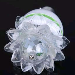 Lotus Flower light 3w e2c LED rgb auto rotating bulb Single Disco Ball-image-37