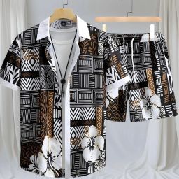 Men Night Suit Set Multicolor Printed-image-33