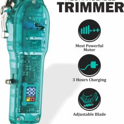 Daily Needs Shop Rechargeable Hair Trimmer/Clipper For Men With Smart Display Transparent Design Trimmer 200 min Runtime 4 Length Settings-image-40