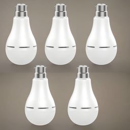 guggu Inverter bulb 12W LED & 2000mAh battery 4hrs emergency light Pack of 5 bulbM4156 4 hrs Bulb Emergency Light-picture-45