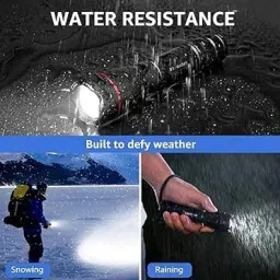 aubade Zoomable Led Metal Torch Light Long Range 1000 Meter 1 Km High Power & Cob Torch image 4