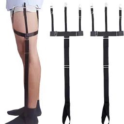 frokht ® BLACK Adjustable Shirt Tucker with Locking, Non-Slip Clips For Men And Women Garter-image-31