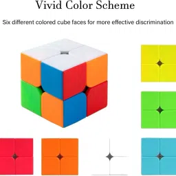 d eternal Cube 2x2 High Speed Stickerless Magic Cubes Puzzle Game Toy With Free Cube Stand image 5