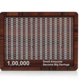 Wooden Money Saving Box | Cash Saver Money Box with Counting Target Coin Bank Coin Bank-image-46