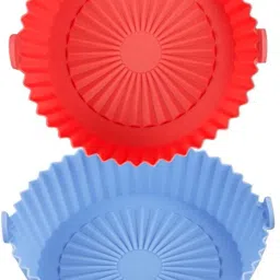 Set of 2 Air Fryer Liner Silicone Baking Tray Easy to Clean, Bottom, Air Fryer Airfryer Tray-image-30