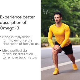 truebasics Omega 3 Fish Oil Capsules for Men & Women, Triple Strength with 1150mg of Omega image 5