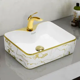 Table Top Wash Basin For Bathroom/Designer Ceramic Basin/Countertop Wash Basin Basin - Indo-European Collection (EQTT-224) Counter Top-image-52