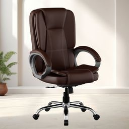 fugo High Back Chair Ergonomic Office, Study, Computer, Revolving Leatherette Office Conference Chair-picture-23
