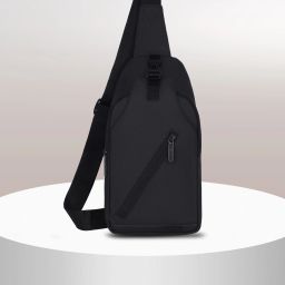 Black Men & Women Shoulder Bag Sling Crossbody Bag for Men, Stylish Chest Shoulder Bag for Men Women-image-6