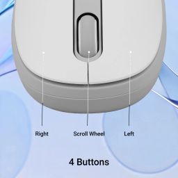 ZEBRONICS Groot Wireless Ambidextrous Optical Mouse Wireless Mouse, 1600DPI, Silent Ergonomic with 2 Years Warrantywith Bluetooth image 5