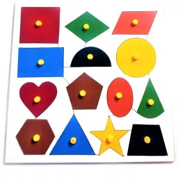 peters pence LEARNING CALENDER CLOCK WITH GEOMETRY 14 shaped puzzled BOARD COMBO image 4