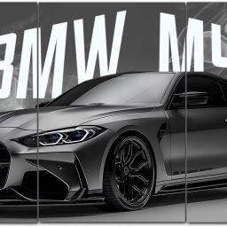 Super Car Split Poster Set, 12 inch x 18 inch, Split Design Wall Decor Posters For Bedroom, Living Room, Office. (BMW) Photographic Paper-image-78