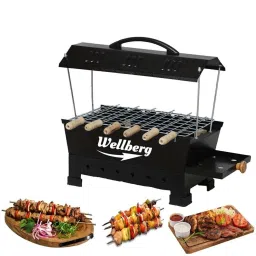 Electric & Non Electric Barbeque Grill Tandoori Maker For Home Use with Extra Accessories (multicolour) Electric Grill (Big) Electric Tandoor-image-64