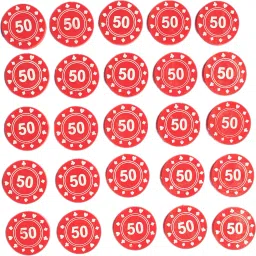 50 Rs Plastic Currency Token Coins Counters Chips Poker Playing Denomination-image-71