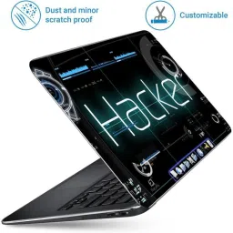 FineArts Hacker Wallpaper 4 in 1 Laptop Skin Pack with Screen Guard, Key Protector and Palmrest Skin Combo Set image 2