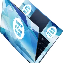 Flipkart SmartBuy _All Panel_ Take a deep breath_Premium laptop Skin_ Vinyl Laptop Skin Compatible for 15.6 inch-image-82